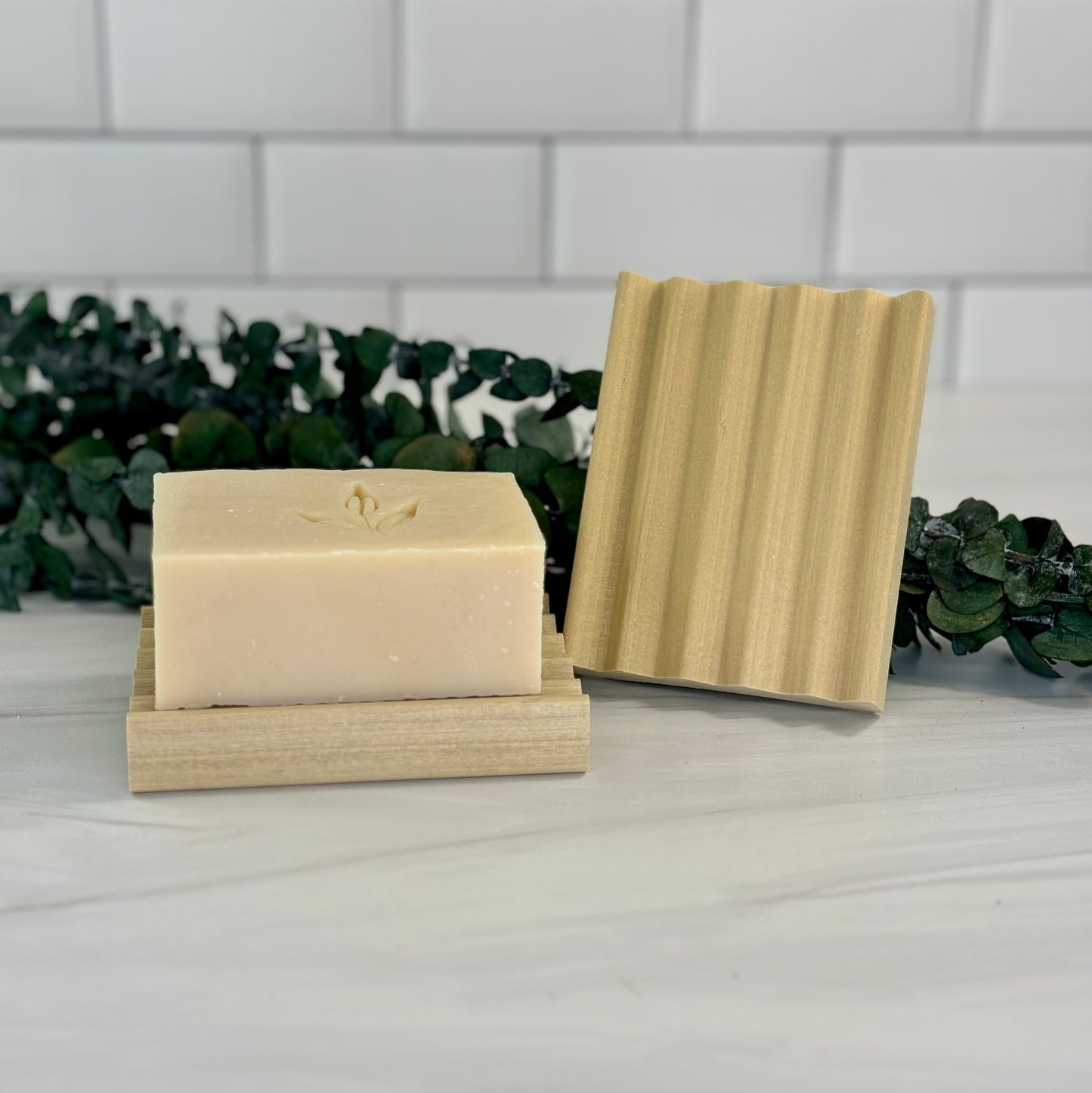 Wooden Ridged Soap Dish (4)
