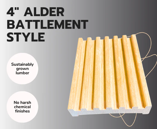 Alder Battlement Soap Dish 4" (4)