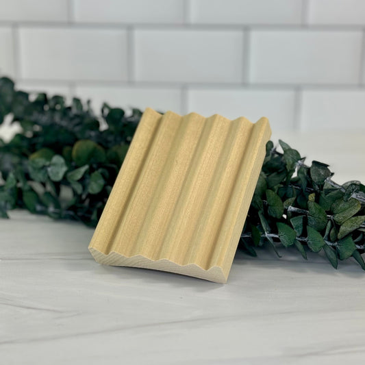 Wooden Ridged Soap Dish (4)